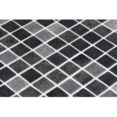 Мозайка стъклена, микс сиво-черен Black Scandinavian 2.5x2.5 cm